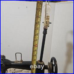 Vintage Heavy 25 lb Table Lamp 28 Tall Working Sturdy Metal Statement Decor