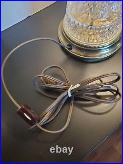 Vintage Hofbauer Byrdes Crystal Table Lamp
