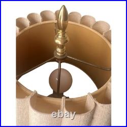 Vintage Hollywood Regency 33 Brass Tone Table Lamp JCPenney Pleated Shade Vintage Hollywood Regency 33 Brass Tone Table Lamp JCPenney Pleated Shade