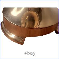 Vintage Hollywood Regency 33 Brass Tone Table Lamp JCPenney Pleated Shade
