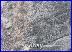 Vintage Hollywood Regency Crystal & Metal Table Lamp Marble Base -ITALY