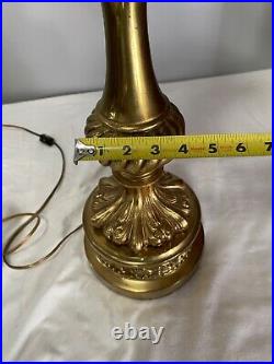 Vintage Hollywood Regency MCM 5 Globe Ornate Table Lamp 4 Arm / 5 Light