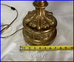 Vintage Hollywood Regency MCM 5 Globe Ornate Table Lamp 4 Arm / 5 Light