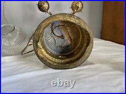 Vintage Hollywood Regency MCM 5 Globe Ornate Table Lamp 4 Arm / 5 Light