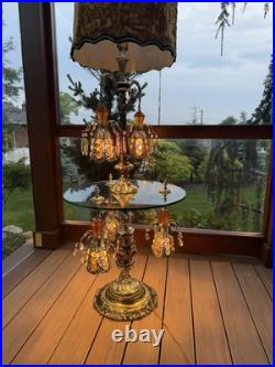 Vintage Hollywood Regency Table Lamp/floor Lamp In Pristine Condition