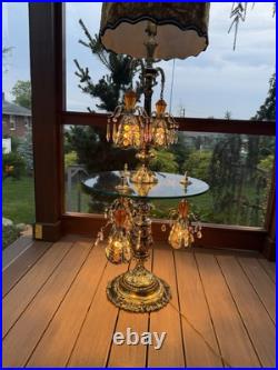 Vintage Hollywood Regency Table Lamp/floor Lamp In Pristine Condition
