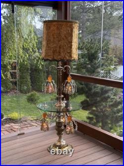 Vintage Hollywood Regency Table Lamp/floor Lamp In Pristine Condition