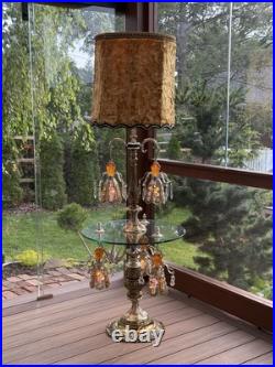 Vintage Hollywood Regency Table Lamp/floor Lamp In Pristine Condition Vintage Hollywood Regency Table Lamp/floor Lamp In Pristine Condition