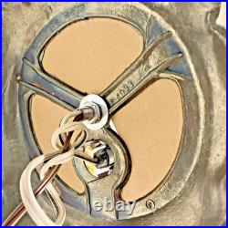 Vintage Hurricane Style 3 WAY Electric Table Lamp (Approx. 23 H) Rose Decor