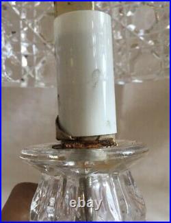 Vintage IMPERLUX LEAD CRYSTAL BEDSIDE TABLE LAMP Made in GERMANY RARE RL