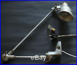 Vintage Industrial German Table Flexible Arm Desk Lamp Light PFAFF 1950's