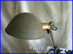 Vintage Industrial Rare Double Edon Lamp Steampunk Oc White Era Machine Age