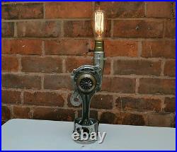 Vintage Industrial Retro Style Turbo Charger Handmade Desk Table Lamp Edison
