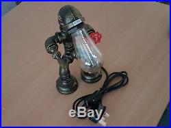 Vintage Industrial Style Metal Robot Pipe Table Desk Lamp Free Edison Bulb ST65