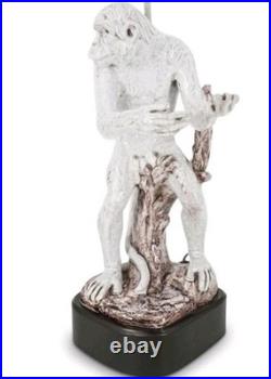 Vintage Italian Majolica Monkey Table Lamp H X 17 Dia 8.5