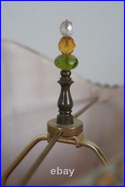 Vintage Kinzig Design Swirled Brass & Glass Freeform Melissa Table Lamp 34