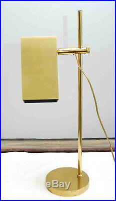 Vintage Koch Lowy MID Century Modern Brass Adjustable Desk Table Lamp Swivel
