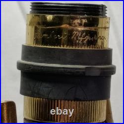 Vintage Lambert Mfg. Co. Etched Brass Table Lamp Paisley Floral 35 Tall Detroit