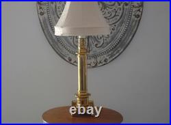 Vintage Large Corinthian Brass Column Table Lamp