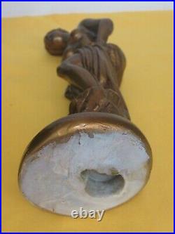 Vintage Large Mineral Oil Rain Drip Table Lamp Light Motion Lady Greek Goddess