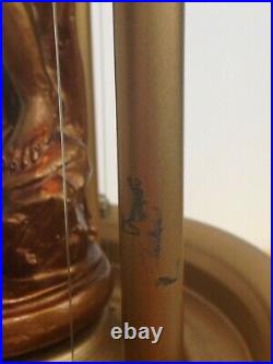 Vintage Large Mineral Oil Rain Drip Table Lamp Light Motion Lady Greek Goddess