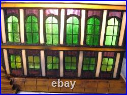 Vintage Lite Source Tiffany Stained Glass Church Table Lamp Decoration Vintage Lite Source Tiffany Stained Glass Church Table Lamp Decoration