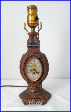 Vintage Lux Heartbeat Clock Timelight Lamp Circa 1930's
