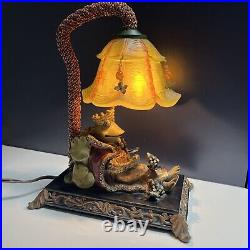 Vintage Luxurious King Frog Table Lamp