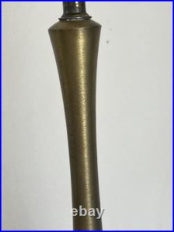 Vintage MCM Brass and Wood Lamp Vintage MCM Brass and Wood Lamp