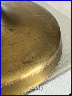 Vintage MCM Brass and Wood Lamp