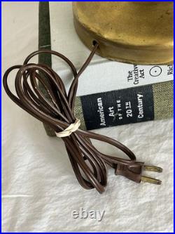 Vintage MCM Brass and Wood Lamp Vintage MCM Brass and Wood Lamp