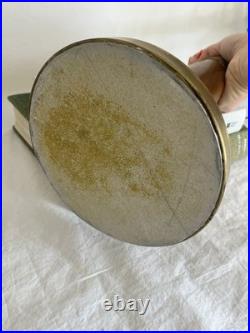 Vintage MCM Brass and Wood Lamp