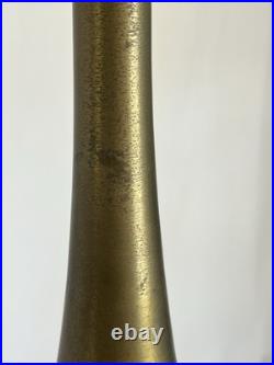 Vintage MCM Brass and Wood Lamp