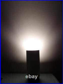 Vintage MCM Gerald Thurston White Canister Up Lamp by Lightolier EXCELLENT