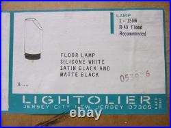 Vintage MCM Gerald Thurston White Canister Up Lamp by Lightolier EXCELLENT