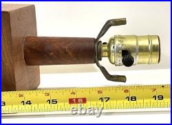 Vintage MCM Jane & Gordon Martz Stacked Walnut Table Lamp