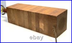 Vintage MCM Jane & Gordon Martz Stacked Walnut Table Lamp