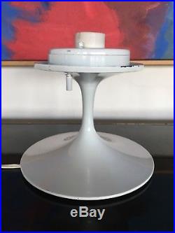 Vintage MCM White Bill Curry Stemlite Design Line Tulip Table Lamp Base Only