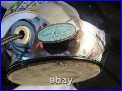 Vintage MID Century Chrome Eyeball Lamp Robert Sonneman