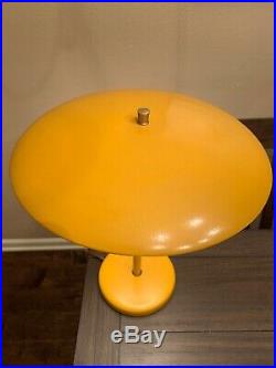 Vintage M. G. Wheeler Sight Light Table Lamp Mid-Century Modern Yellow Atomic