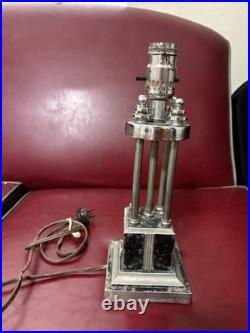 Vintage Machine Age Deco Table Lamp Pattyn Walter Von Nessen Style Parts As Is