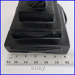 Vintage Max Le Verrier Reproduction Art Deco Female Sculpture Holding Globe Lamp