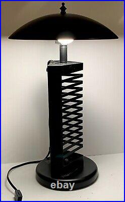 Vintage Memphis Style Lamp 80s Postmodern Kovacs Saucer Ufo Table Rare