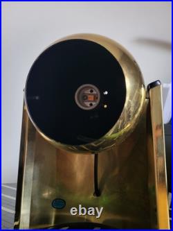 Vintage Metal Orb Space Age Atomic eyeball Table Lamp Light gold MCM 1970's