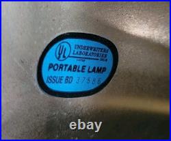 Vintage Metal Orb Space Age Atomic eyeball Table Lamp Light gold MCM 1970's Vintage Metal Orb Space Age Atomic eyeball Table Lamp Light gold MCM 1970's