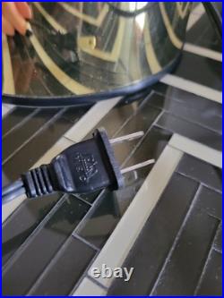 Vintage Metal Orb Space Age Atomic eyeball Table Lamp Light gold MCM 1970's