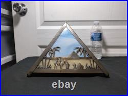 Vintage Meyda Camel Pyramid Mission-Stained Glass Table lamp Vintage Meyda Camel Pyramid Mission-Stained Glass Table lamp