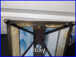 Vintage Meyda Camel Pyramid Mission-Stained Glass Table lamp