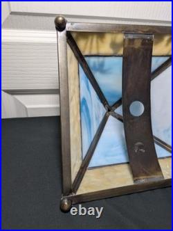 Vintage Meyda Camel Pyramid Mission-Stained Glass Table lamp