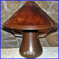 Vintage Mica Lamp Company Mission Arts & Crafts Style Copper 3 Light, 18 /12
